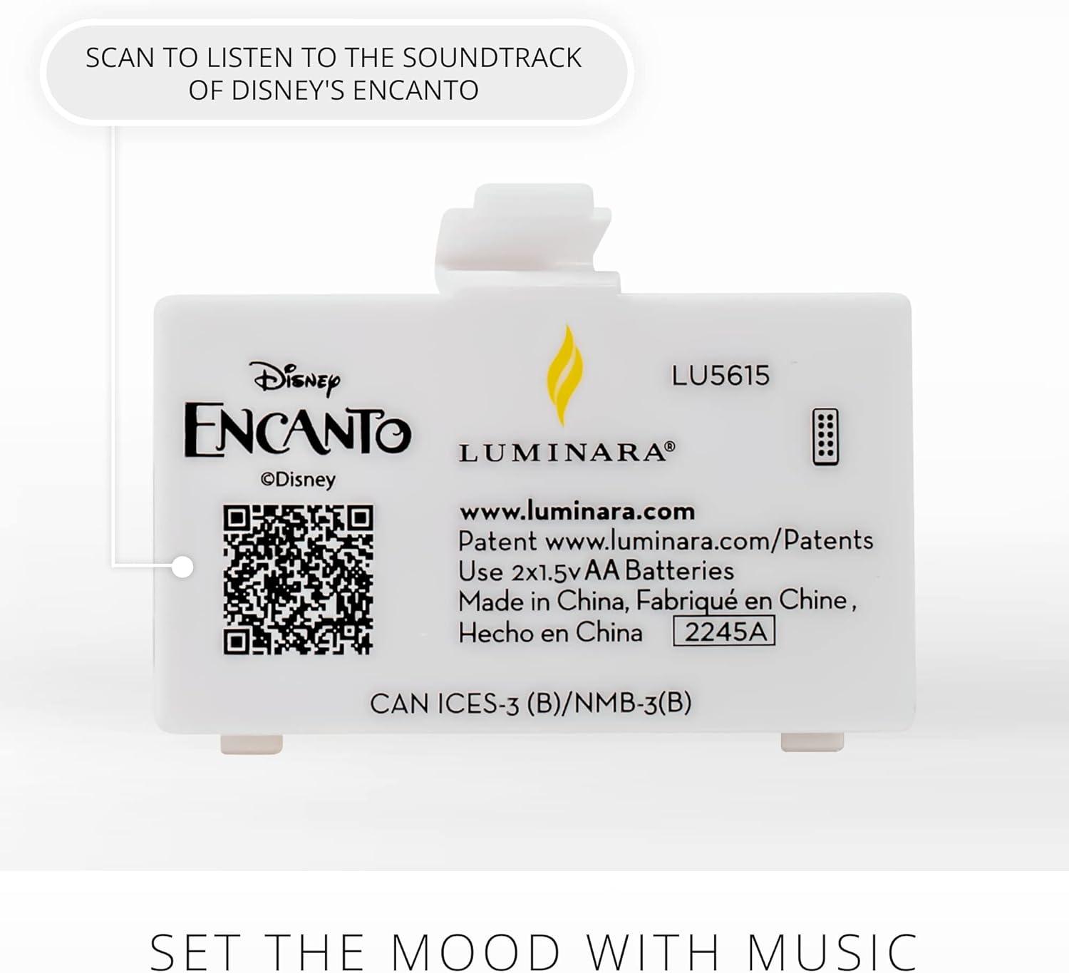 imageLuminara Flameless Disney Encanto Color Changing LED Candle 32quot x 65quot Battery Operated w 12 Button Remote Control Real Wax Unscented SafeDisney Encanto