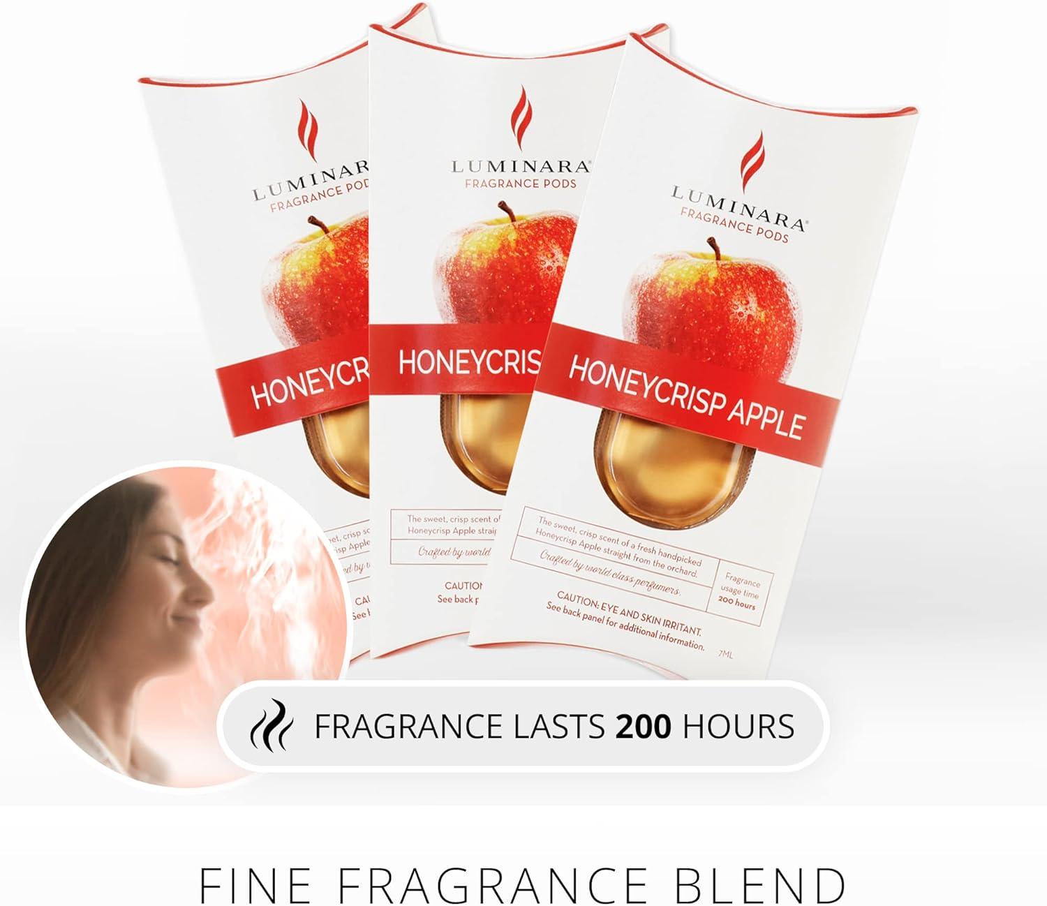 imageLuminara Fragrance Diffusing Pods  Set of 3 White Tea  Natural Home Scent Refills  Air Purifying Reed Diffuser Alternative for Room AmbianceApple Pod
