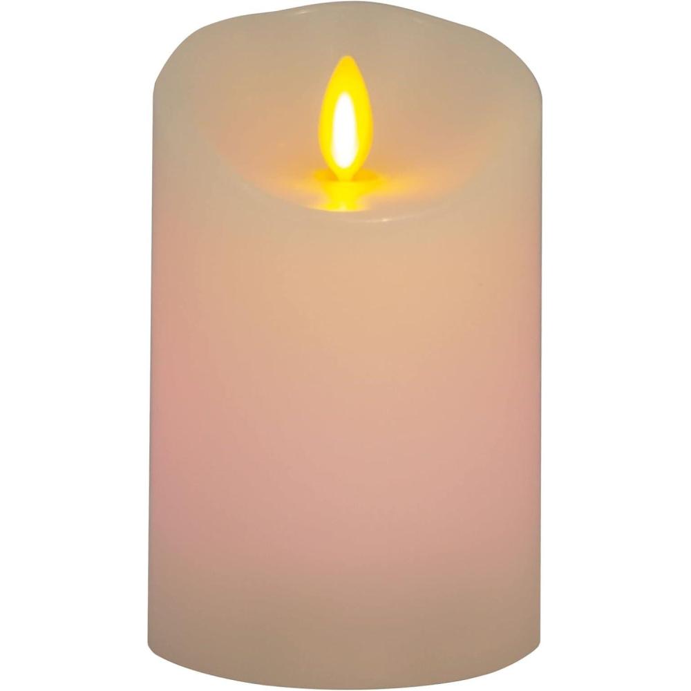 imageLuminara Flameless Disney Encanto Color Changing LED Candle 32quot x 65quot Battery Operated w 12 Button Remote Control Real Wax Unscented Safe45inch Pillar