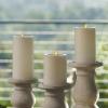 imageLuminara  Flameless LED Battery Operated Flickering Pillar Candles  Pearl Ivory  Pack of 13x65  Realistic Moving Flame Real Wax IndoorOutdoor3 x 55
