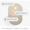 imageLuminara  Flameless LED Battery Operated Flickering Pillar Candles  Pearl Ivory  Pack of 13x65  Realistic Moving Flame Real Wax IndoorOutdoor3 x 65