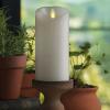 imageLuminara  Flameless LED Battery Operated Flickering Pillar Candles  White  Pack of 13x45  Realistic Moving Flame Real Wax IndoorOutdoor DecorWhite