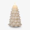 imageLuminara Christmas Tree Flameless LED Candle White Swan 47quot x 65quot Moving Flame Battery Operated Timer Holiday Decor Glitter Snow Finish SafeWhite Swan