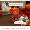 imageLuminara Embossed White Pinecone Flameless LED Candle Pillar 3quot x 65quot  with Recessed Edge Unscented Real Wax LED Battery Operated Candle LightsOrange