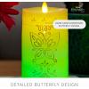 imageLuminara Flameless Disney Encanto Color Changing LED Candle 32quot x 65quot Battery Operated w 12 Button Remote Control Real Wax Unscented SafeDisney Encanto