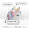 imageLuminara Flameless Disney Encanto Color Changing LED Candle 32quot x 65quot Battery Operated w 12 Button Remote Control Real Wax Unscented SafeUnicorn