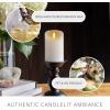 imageLuminara Flameless LED Pillar Candle wScalloped Edge 3quot x 6quot White Real Flame Technology Battery Operated wRemote Timer Function Paraffin Wax3x45inch