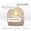 imageLuminara Flameless LED Tea Light Candle 14quot x 2quot Pack of 2 Birch Pearl Ivory Real Flame Battery Operated wRemote Timer Function Paraffin Wax2Pack Real Wax