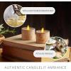 imageLuminara Flameless LED Tea Light Candle 14quot x 2quot Pack of 2 Birch Pearl Ivory Real Flame Battery Operated wRemote Timer Function Paraffin Wax2Pack Birch