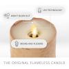 imageLuminara Flameless LED Tea Light Candle 14quot x 2quot Pack of 2 Birch Pearl Ivory Real Flame Battery Operated wRemote Timer Function Paraffin Wax2Pack Birch