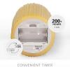 imageLuminara Metallic Embossed Pillar Champagne Flameless LED Candle 325quot x 65quot Battery Operated Real Flame Technology wTimer Function Paraffin WaxChampagne