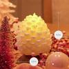 imageLuminara Realistic Artificial Moving Flame Pine cone Flameless LED Candle  White 3quot x 45quotWhite