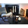 imageLuminara Realistic Artificial Moving Flame Pine cone Flameless LED Candle  White 3quot x 45quotWhite