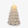 imageLuminara Christmas Tree Flameless LED Candle White Swan 47quot x 65quot Moving Flame Battery Operated Timer Holiday Decor Glitter Snow Finish SafeWhite Swan