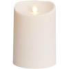 imageLuminara Outdoor Flameless Candle Plastic Finish Unscented Moving Flame Candle with Timer 5quot Ivory
