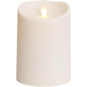 imageLuminara Outdoor Flameless Candle Plastic Finish Unscented Moving Flame Candle with Timer 5quot Ivory