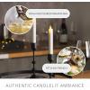 imageLuminara  Flameless Battery Operated Taper Candle  White  Pack of 21x6 inch  LED Flickering Flame  Realistic Safe for Home Kids and Pets