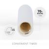 imageLuminara  Flameless Battery Operated Taper Candle  White  Pack of 21x6 inch  LED Flickering Flame  Realistic Safe for Home Kids and Pets