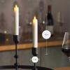 imageLuminara  Flameless Battery Operated Taper Candle  White  Pack of 21x6 inch  LED Flickering Flame  Realistic Safe for Home Kids and Pets