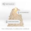 imageLuminara Christmas North Tree Flameless LED Candle White Swan 134quot Battery Operated Moving Flame Real Wax Unscented Safe Timer Home Decor Convenient96 Tall