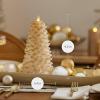 imageLuminara Christmas North Tree Flameless LED Candle White Swan 134quot Battery Operated Moving Flame Real Wax Unscented Safe Timer Home Decor Convenient96 Tall