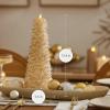 imageLuminara Christmas North Tree Flameless LED Candle White Swan 134quot Battery Operated Moving Flame Real Wax Unscented Safe Timer Home Decor Convenient134 Tall