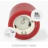 imageLuminara Moving Flame LED Flameless Tealight 14quot x 2quot Remote Ready Battery Operated Plastic LED Flameless Tea Light  Smooth Matte  Pearl Ivory 2Pack WhiteHoliday Red