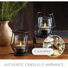 imageLuminara Moving Flame LED Flameless Tealight 14quot x 2quot Remote Ready Battery Operated Plastic LED Flameless Tea Light  Smooth Matte  Pearl Ivory 2Pack WhitePearl Ivory