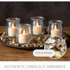 imageLuminara Moving Flame LED Flameless Tealight 14quot x 2quot Remote Ready Battery Operated Plastic LED Flameless Tea Light  Smooth Matte  Pearl Ivory 2Pack WhiteWhite