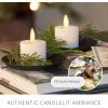 imageLuminara Moving Flame LED Flameless Tealight 14quot x 2quot Remote Ready Battery Operated Plastic LED Flameless Tea Light  Smooth Matte  Pearl Ivory 2Pack WhiteWhite