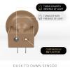 imageLuminara Nightlight Flameless Candle Bronze Electrical Outlet Plugs wDusk Dawn Sensor Auto Switch OnOff for Home Safety Window DecorativeWarm Taupe