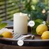 imageLuminara Realistic Artificial Moving Flame Outdoor Pillar Candle  Moving Flame LED Battery Operated Lights for Outside Christmas Thanksgiving  Remote Ready  Remote Sold Separately  325quot x 45quot