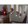 imageLuminara Realistic Flameless LED Candle White Set of 3 Battery Operated with Remote Control Moving Flame Pillar Timer Funtion Melted Top SafeBurgundy
