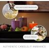 imageLuminara Realistic Flameless LED Candle White Set of 3 Battery Operated with Remote Control Moving Flame Pillar Timer Funtion Melted Top SafeMulticolor