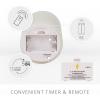 imageLuminara Realistic Flameless LED Candle White Set of 3 Battery Operated with Remote Control Moving Flame Pillar Timer Funtion Melted Top SafeWhite