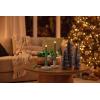 imageLuminara Set of 2 Moving Flame LED Taper 1x975 Flameless Candle Melted Edge Smooth Wax Unscented WhiteIceberg Green