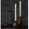 imageLuminara Set of 2 Moving Flame LED Taper 1x975 Flameless Candle Melted Edge Smooth Wax Unscented WhiteIvory