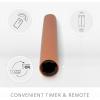 imageLuminara Set of 2 Moving Flame LED Taper 1x975 Flameless Candle Melted Edge Smooth Wax Unscented WhiteOrange