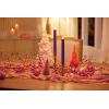 imageLuminara Set of 2 Moving Flame LED Taper 1x975 Flameless Candle Melted Edge Smooth Wax Unscented WhitePurple