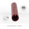 imageLuminara Set of 2 Moving Flame LED Taper 1x975 Flameless Candle Melted Edge Smooth Wax Unscented WhiteRed