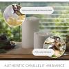 imageLuminara TriFlame Flameless LED Candle White 58quot x 57quot Moving Flame Real Wax Home Decor Battery Operated Emergency Light Religious Ceremony SafeWhite