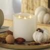 imageLuminara TriFlame Flameless LED Candle White 58quot x 57quot Moving Flame Real Wax Home Decor Battery Operated Emergency Light Religious Ceremony SafeWhite
