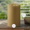 imageLuminara TriFlame Flameless LED Candle White 58quot x 57quot Moving Flame Real Wax Home Decor Battery Operated Emergency Light Religious Ceremony SafeIvory