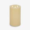imageLuminara TriFlame Flameless LED Candle White 58quot x 57quot Moving Flame Real Wax Home Decor Battery Operated Emergency Light Religious Ceremony SafeIvory