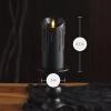 imageLuminara Wax Drip Flameless LED Candle White 3quot x 65quot Timer Function Real Wax Pillar Battery Operated Unscented Safe LongLastingBlack