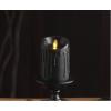 imageLuminara Wax Drip Flameless LED Candle White 3quot x 65quot Timer Function Real Wax Pillar Battery Operated Unscented Safe LongLastingBlack