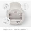 imageLuminara Wax Drip Flameless LED Candle White 3quot x 65quot Timer Function Real Wax Pillar Battery Operated Unscented Safe LongLastingWhite