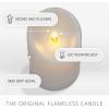 imageLuminara Wax Drip Flameless LED Candle White 3quot x 65quot Timer Function Real Wax Pillar Battery Operated Unscented Safe LongLastingWhite