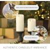 imageLuminara Wax Drip Flameless LED Candle White 3quot x 65quot Timer Function Real Wax Pillar Battery Operated Unscented Safe LongLastingWhite