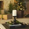 imageLuminara Wax Drip Flameless LED Candle White 3quot x 65quot Timer Function Real Wax Pillar Battery Operated Unscented Safe LongLastingWhite